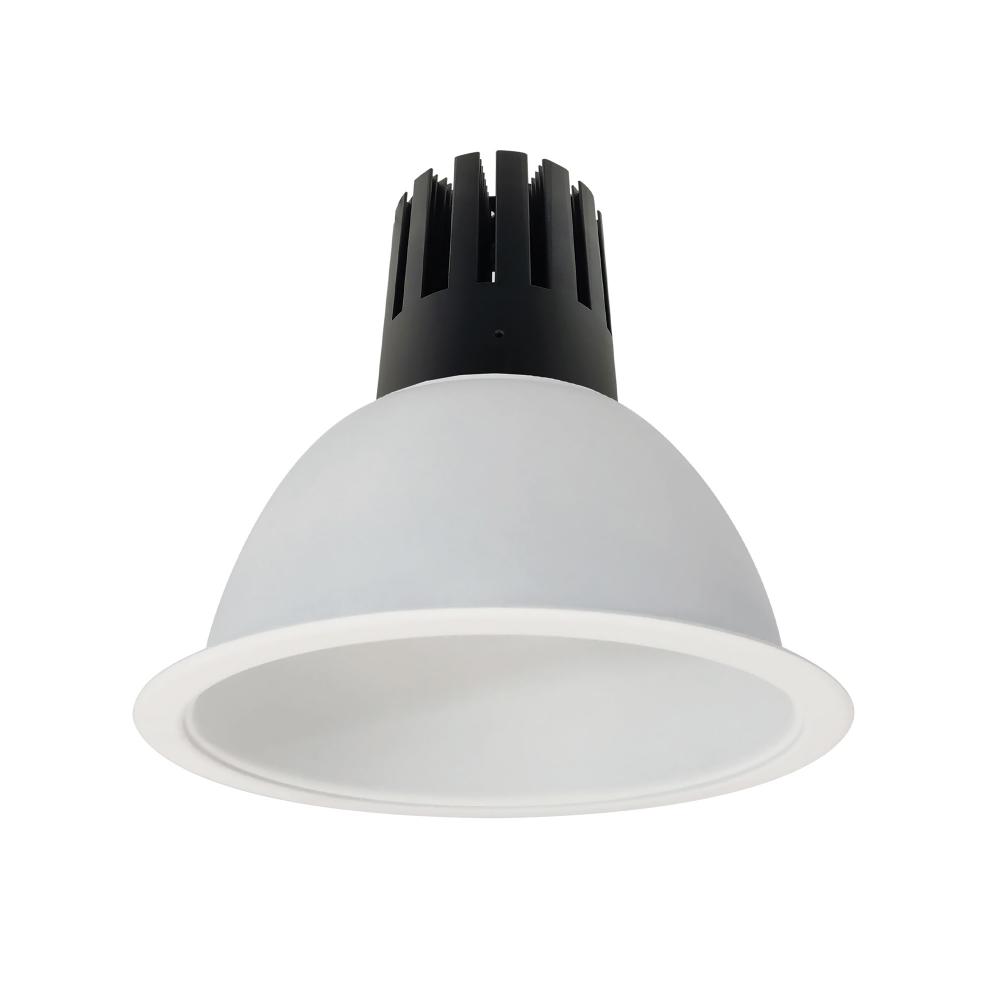 8" Sapphire III Round Open Reflector for Integral EM Test Switch, 5500lm, 4000K, Flood Optic,
