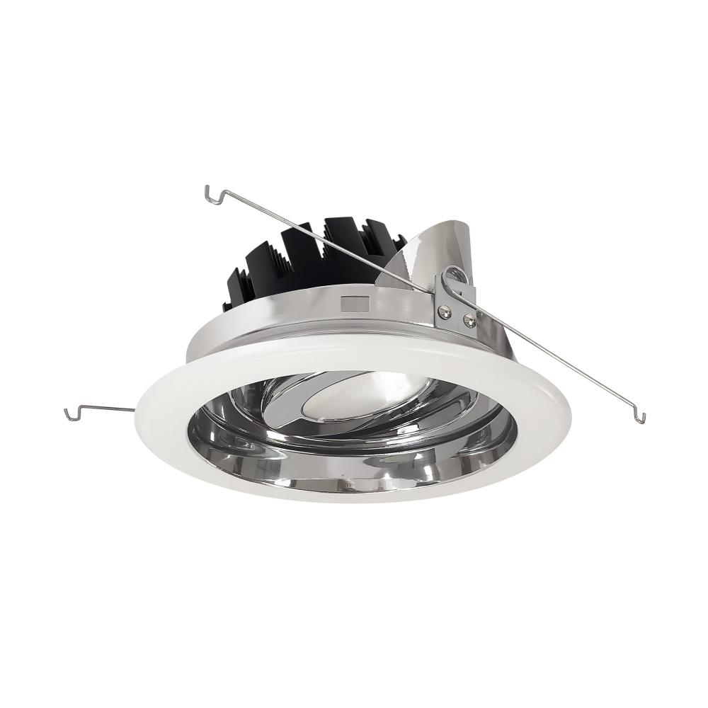 6" Marquise III Adjustable Regressed Gimbal Reflector, 900lm, 3500K, Flood Optic, Clear