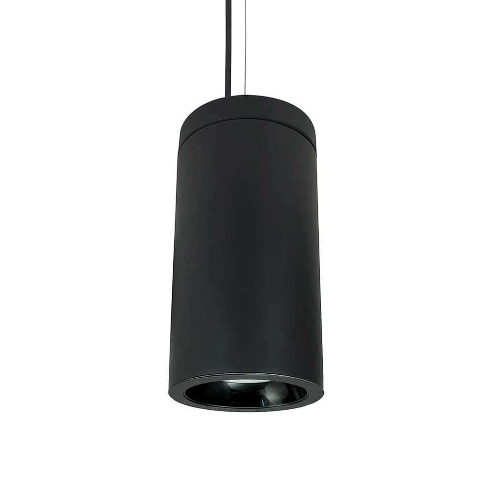 6" Cobalt Cable Mount Cylinder, Black, 750L, 3500K, Black Reflector, 120V Triac/ELV/0-10V & 277V