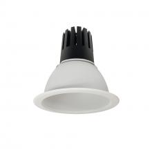 Nora NC3-61L430NMPW - 6" Sapphire III Round Open Reflector, 3500lm, 3000K, Narrow Flood Optic, Matte Powder White