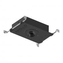 Nora NHAPIC-3R20L33025DP - 3" Apollo Round IC Air-Tight New Construction Housing w/ 1.625" to 2" Ceiling Collar,