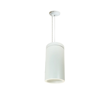 Nora NYLS3-6C1L440FC12WWW - 6" Sapphire III Cable Mount White Cylinder, Matte Powder White Reflector/Matte Powder White