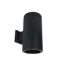 Nora NYLS3-6W1L240FP01BBB - 6" Sapphire III Wall Mount Black Cylinder, Black Reflector/Black Flange, 120V; Phase Dimming,