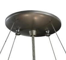 Meyda Yellow 104580 - Brushed Nickel 4 LT Inverted Pendant Hardware