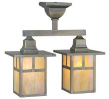 Meyda Yellow 109152 - 15.5"W Hyde Park T Mission 2 LT Semi-Flushmount
