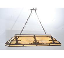 Meyda Yellow 109153 - 61" Long Quiet Pond Skirted Oblong Pendant