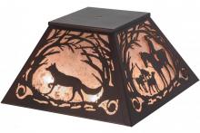 Meyda Yellow 109865 - 17"Sq Fox Hunt Shade