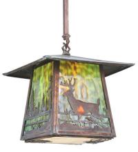 Meyda Yellow 111475 - 12"Sq Stillwater Deer Creek Pendant