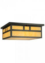 Meyda Yellow 113493 - 22" Square Hyde Park Double Bar Mission Flushmount