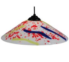 Meyda Yellow 114363 - 18"W Metro Fusion Pizza Glass Pendant