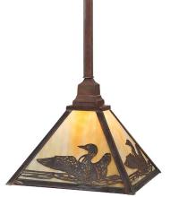 Meyda Yellow 115196 - 12"Sq Loon Pendant