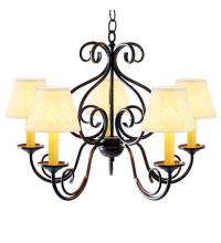 Meyda Yellow 115230 - 24" Wide Jenna 5 Light Chandelier
