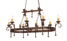 Meyda Yellow 115624 - 54" Long Andorra Oblong Pendant