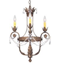Meyda Yellow 115834 - 18" Wide Antonia 4 Light Chandelier
