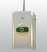 Meyda Yellow 116131 - 6"Sq Metro Fusion Pool Balls Quadrato Mini Pendant