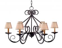 Meyda Yellow 116413 - 36" Wide Jenna 6 Light Chandelier