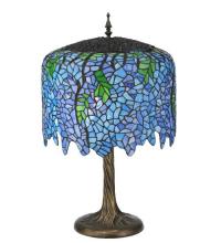 Meyda Yellow 118689 - 28" High Tiffany Wisteria Table Lamp