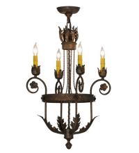 Meyda Yellow 120410 - 18"W Antonia 4 LT Chandelier