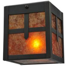 Meyda Yellow 120654 - 4"Sq Hyde Park Cross Mission Flushmount