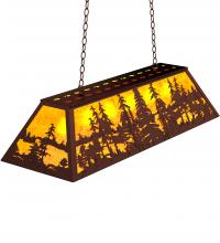 Meyda Yellow 121583 - 48" Long Tall Pines Oblong Pendant