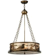 Meyda Yellow 126145 - 22"W Loon Inverted Pendant