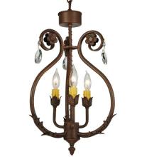 Meyda Yellow 132457 - 12"W Antonia 3 LT Chandelier