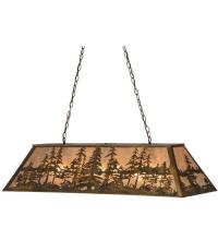 Meyda Yellow 13254 - 48" Long Tall Pines Oblong Pendant