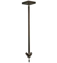 Meyda Yellow 133340 - 8.5"W Mahogany Bronze 3 LT Inverted Pendant Hardware