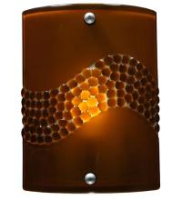 Meyda Yellow 133700 - 8.25"W Metro Fusion Amber Pietre Wall Sconce