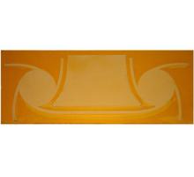 Meyda Yellow 134803 - 5.25"H X 14"W Metro Fusion Amber Glass