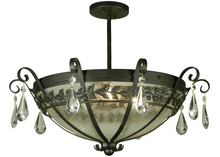 Meyda Yellow 135848 - 24"W Florentine Semi-Flushmount