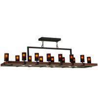 Meyda Yellow 135930 - 72"W Grand Terrace 14 LT Oblong Chandelier