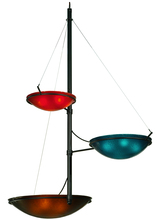 Meyda Yellow 135950 - 103"W Metro Fusion The Third Demension 3 Arm Glass Chandelier