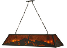Meyda Yellow 136601 - 61" Long Mountain Range Oblong Pendant