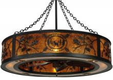 Meyda Yellow 137949 - 44.25"W Personalized Black Dog Lodge Chandel-Air