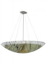 Meyda Yellow 139162 - 30"W Metro Fusion Primavera Glass Inverted Pendant