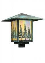 Meyda Yellow 139260 - 16" Square Seneca Tall Pines Post Mount