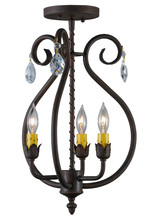 Meyda Yellow 141643 - 12"W Antonia 3 LT Chandelier
