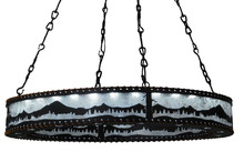 Meyda Yellow 141804 - 42" Wide Mountain Range Ring Chandelier