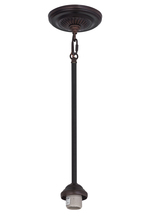 Meyda Yellow 141957 - 5"W Mahogany Bronze 1 LT Pendant Hardware
