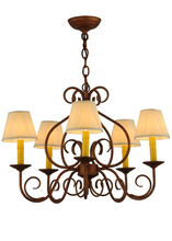 Meyda Yellow 142077 - 26" Wide Jenna 5 Light Chandelier