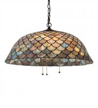 Meyda Yellow 142653 - 24" Wide Tiffany Fishscale Pendant