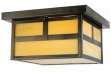 Meyda Yellow 142859 - 12" Square Hyde Park "T" Mission Flushmount
