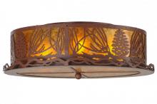 Meyda Yellow 145056 - 22" Wide Mountain Pine Flushmount