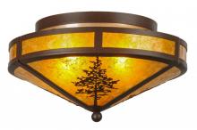 Meyda Yellow 146815 - 16"W Tamarack Flushmount
