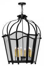 Meyda Yellow 147232 - 32"W Citadel 6 Light Pendant
