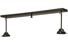 Meyda Yellow 147633 - 39"L Revival Schoolhouse 2 LT Craftsman Brown on Brass Island Pendant Hardware