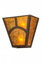 Meyda Yellow 147764 - 13"W Mission Hill Top Wall Sconce
