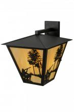 Meyda Yellow 147790 - 15"W Quail Hunter W/Dog Solid Mount Wall Sconce