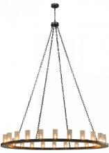 Meyda Yellow 148680 - 72"W Loxley 24 LT Chandelier